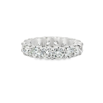 18kt White Gold Diamond Eternity Wedding Ring (3.42ct)