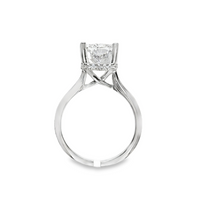 18kt White Gold Lab-Grown Radiant Diamond Engagement Ring (4.18ct)