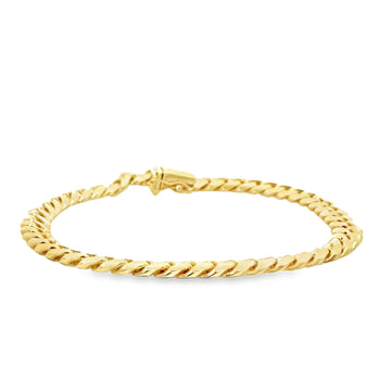 14K Yellow Gold 8.5" Cuban Link Bracelet (34.2g)