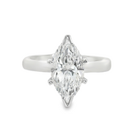 14kt White Gold Lab-Grown Marquise Diamond Engagement Ring (1.51ct)