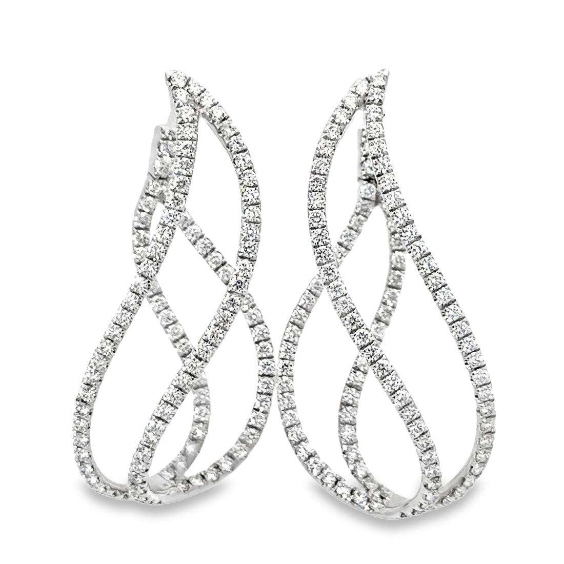 18kt Gold Natural Diamonds Earrings (2.19ct)