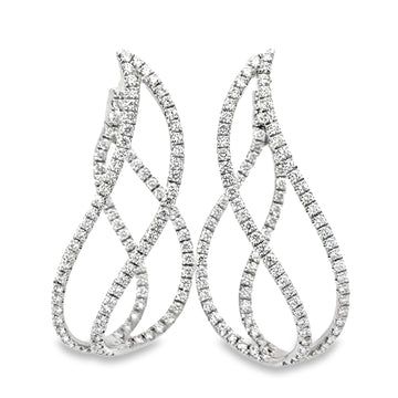 18kt Gold Natural Diamonds Earrings (2.19ct)