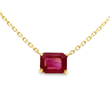 18kt Yellow Gold Natural Emerald Ruby Pendant (0.56ct)