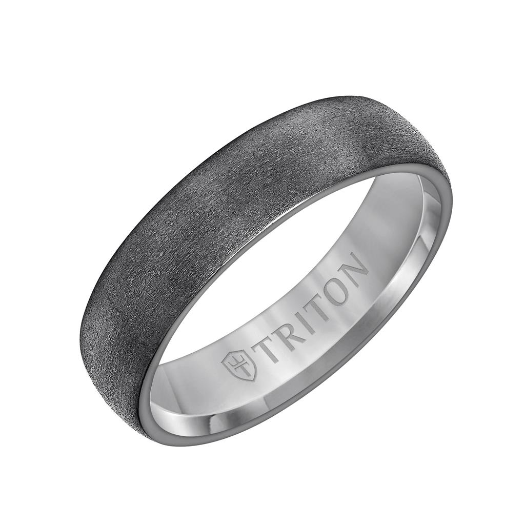 Triton Gray Tantalum 6mm Matte Finish Ring