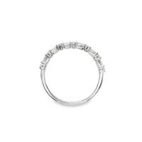 18kt White Gold Natural Round Diamond Wedding Ring (.56ct)