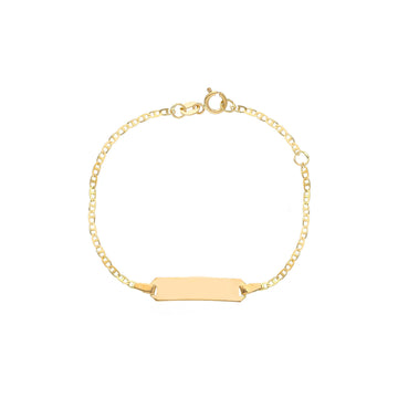 18K Yellow Gold Italian Made Baby Bracelet (1.34g)