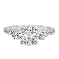 18kt White Gold Natural Round Brilliant Diamond Engagement Ring (2.26ct)