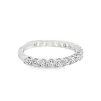 14kt White Gold Lab-Grown Round Diamond Shared Prong Wedding Ring (1.00ct)