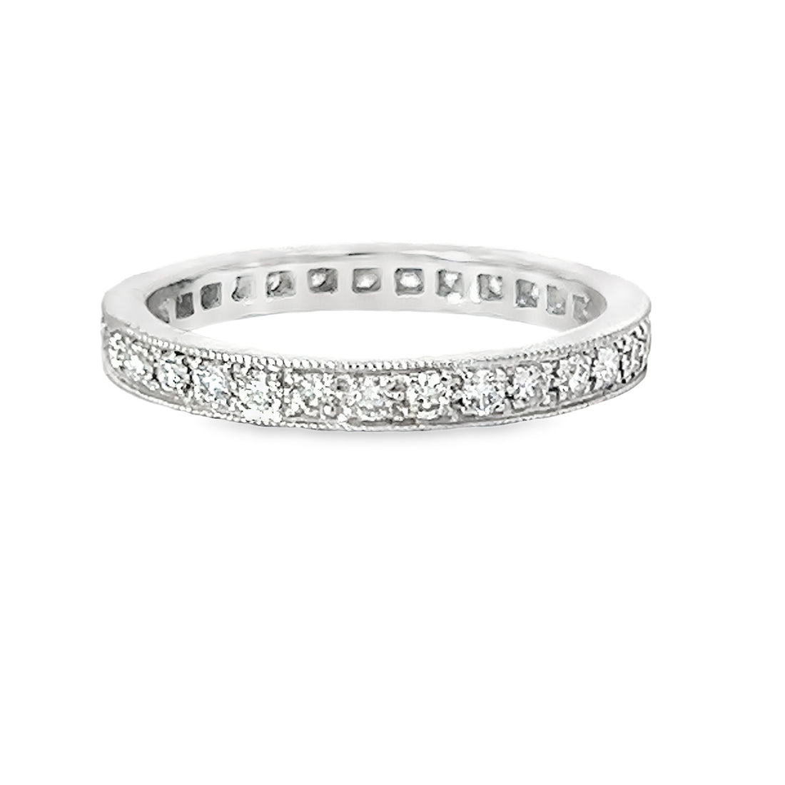 18K White Gold Diamond Wedding Ring (.49ct)