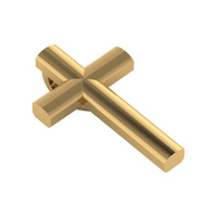 14kt Yellow Gold Plain Cross Pendant (0.30g)
