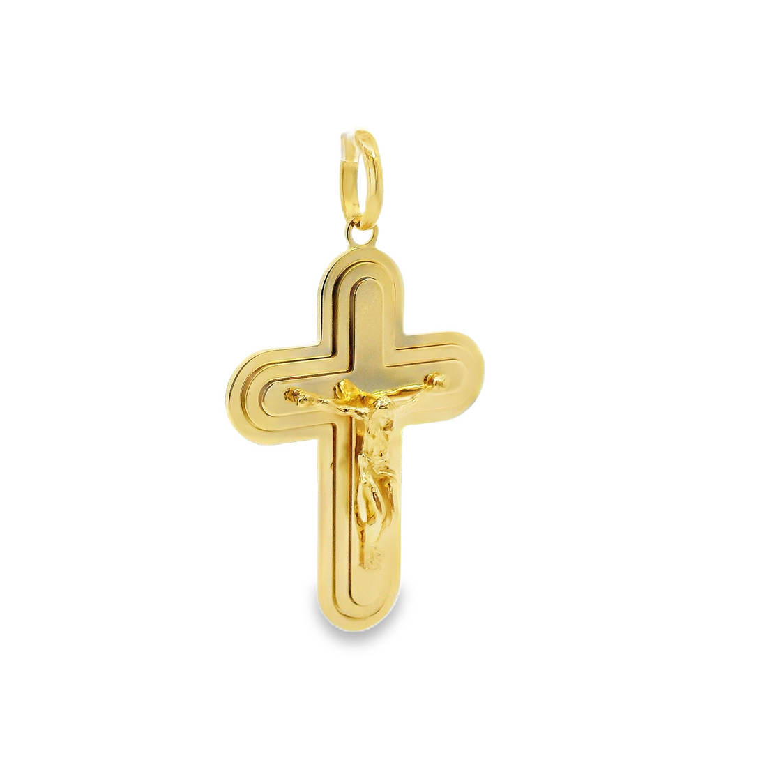 14kt Yellow Gold Italian Made Crucifix Pendant (9.65g)