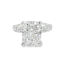 18kt White Gold Lab-Grown Round and Natural Round Diamond Engagement Ring (2.76ct)