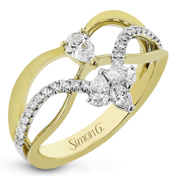 Simon G 18K Yellow Gold Diamond Ring (.70ct)