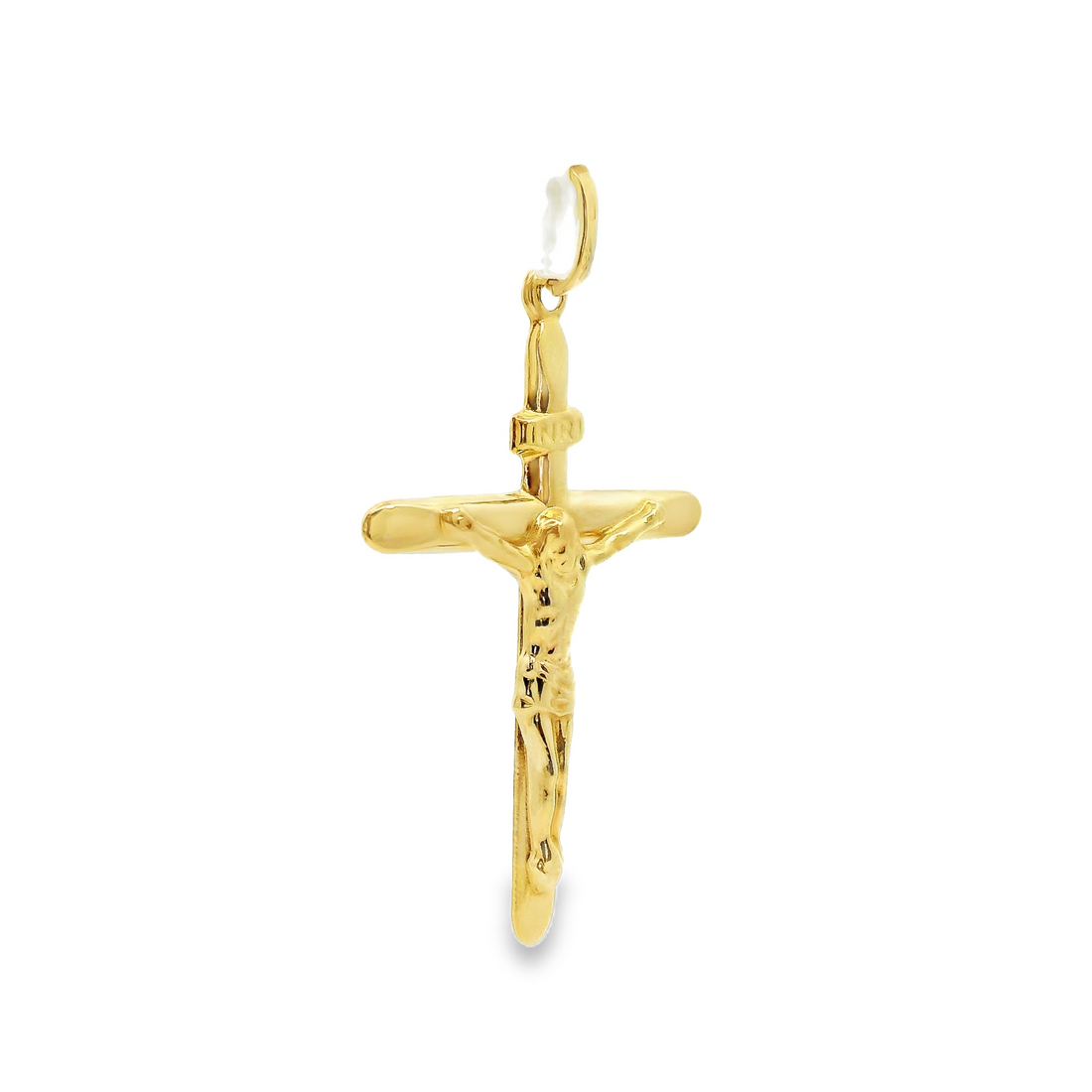 14kt Yellow Gold Italian Made Crucifix Pendant (1.32g)