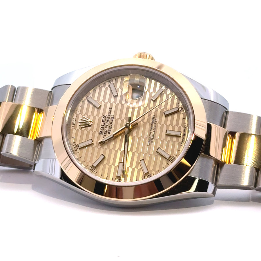 Rolex DateJust Champagne Motif Dial 126303