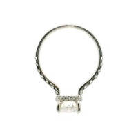 18kt White Gold Hidden Halo Natural Diamonds Semi-Mount Ring (0.58ct)
