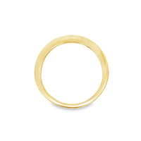 18K Yellow Gold Natural Round Diamond Wedding Band (.67ct)