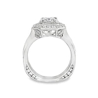 18kt White Gold Natural Princess Diamond Engagement Ring (2.02ct)