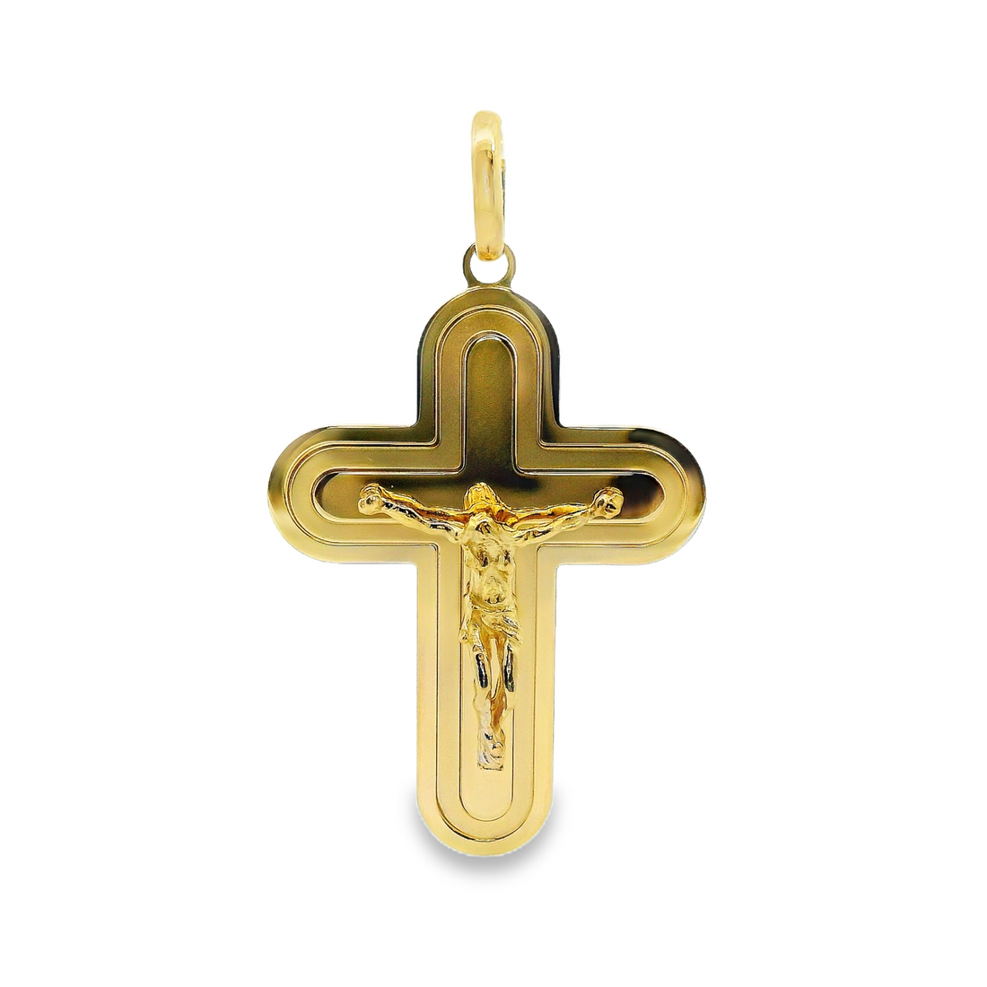 14kt Yellow Gold Italian Made Crucifix Pendant (9.65g)