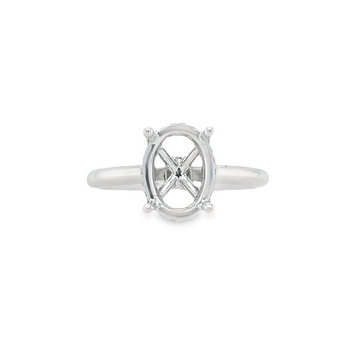 18K White Gold Diamond Semi-Mount Ring (.08ct)