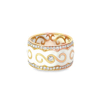 18kt Rosé Gold Natural Diamond Contemporary Ring (0.48ct)