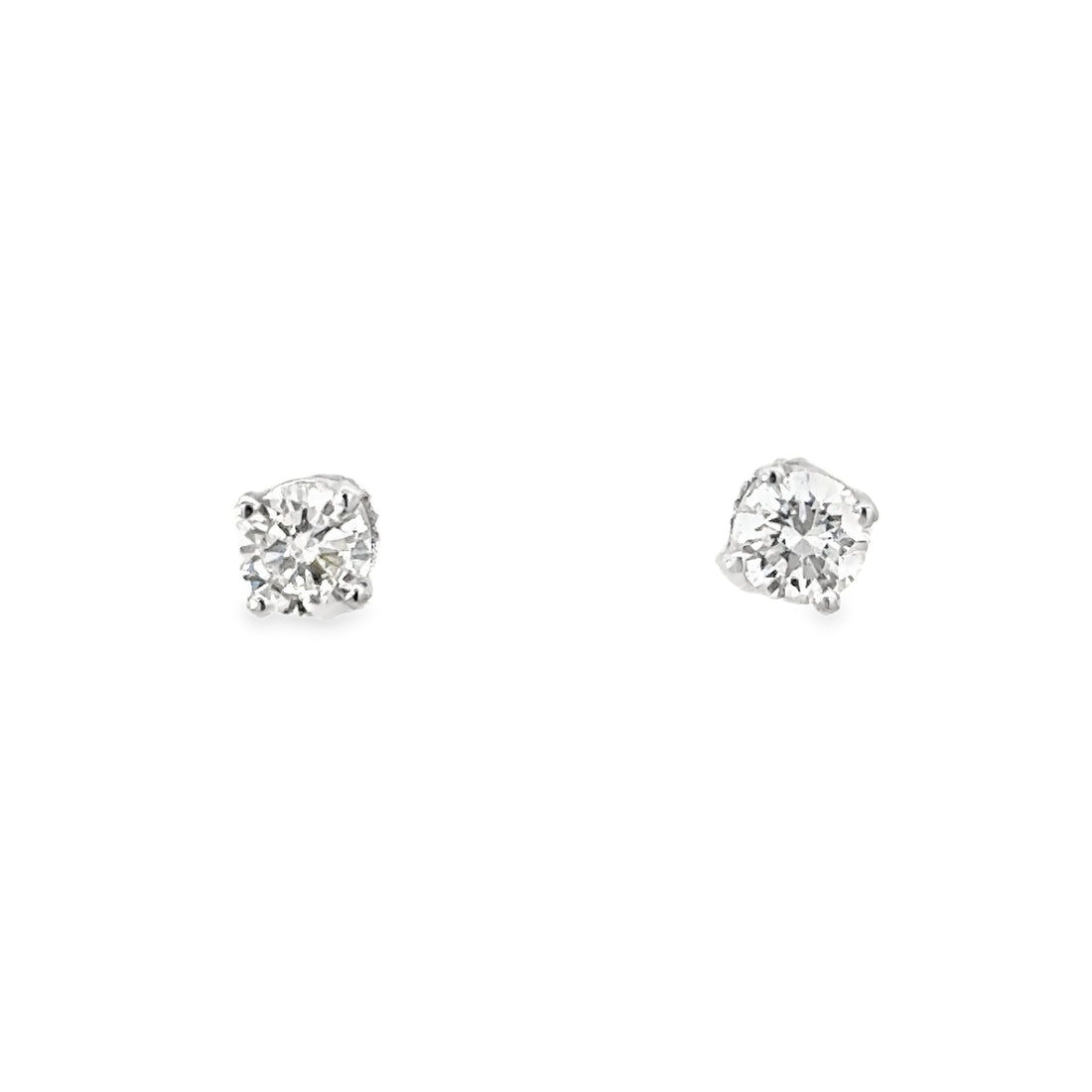 14kt White Gold Lab-Grown Diamond Stud Earrings (.63ct)