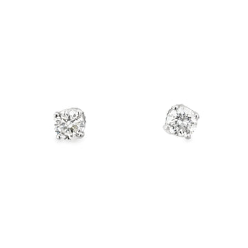 14kt White Gold Lab-Grown Diamond Stud Earrings (.63ct)