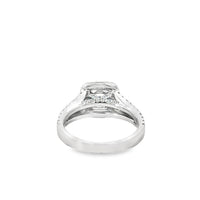 18kt White Gold Halo Natural Diamonds Semi-Mount Ring (1.26ct)