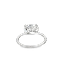 18kt White Gold Lab-Grown Oval Diamond Engagement Ring (2.23ct)