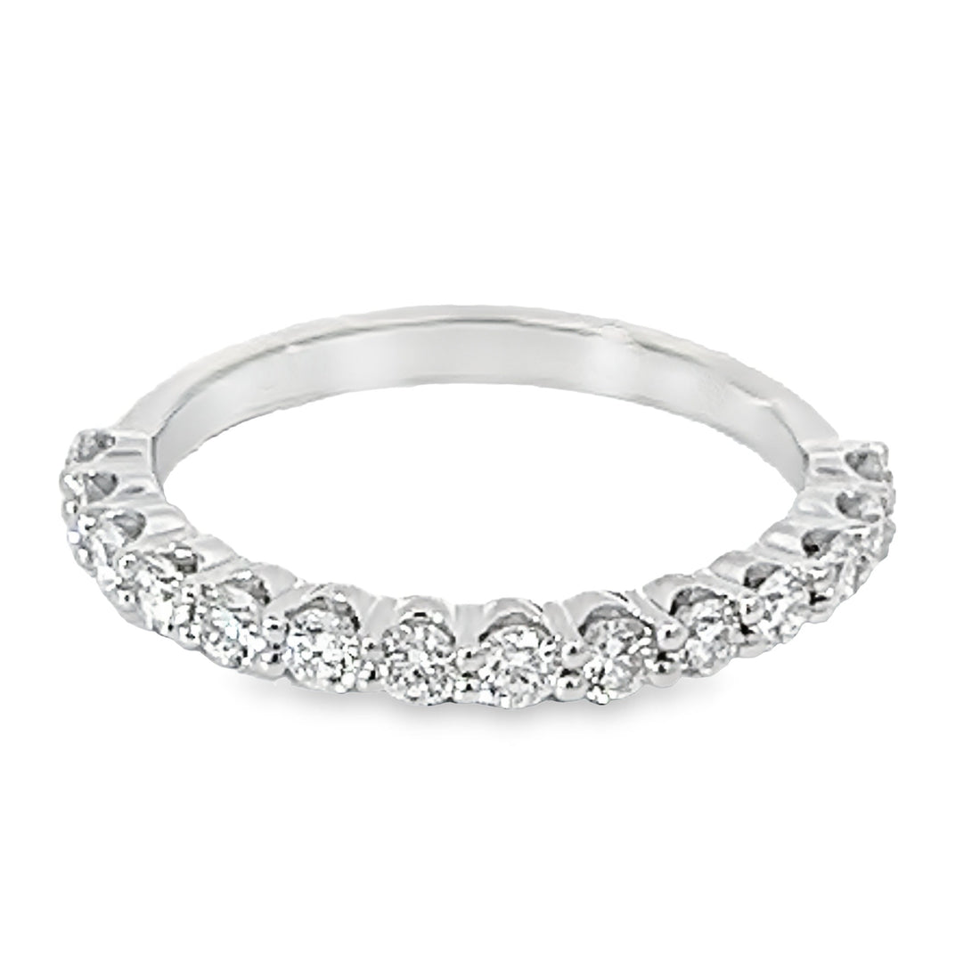 18kt White Gold Diamond Prong Set Wedding Ring (0.64ct)