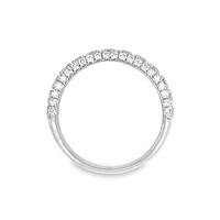 18K Ladies White Gold Diamond Wedding Band (.87ct)