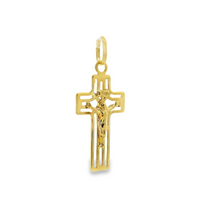 14kt Yellow Gold Italian Made Crucifix Pendant (1.05g)
