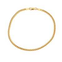 14K Yellow Gold 7" 2.4mm Curb Style Bracelet (3.79g)