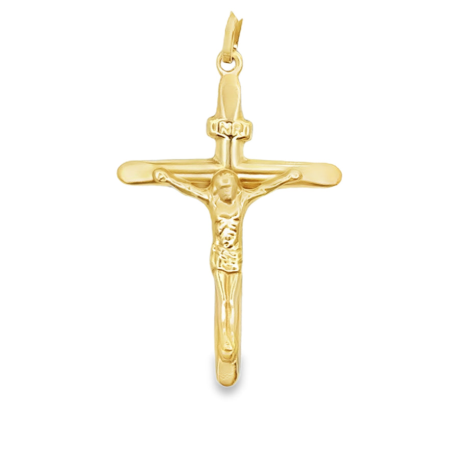 14kt Yellow Gold Italian Made Crucifix (1.43g)