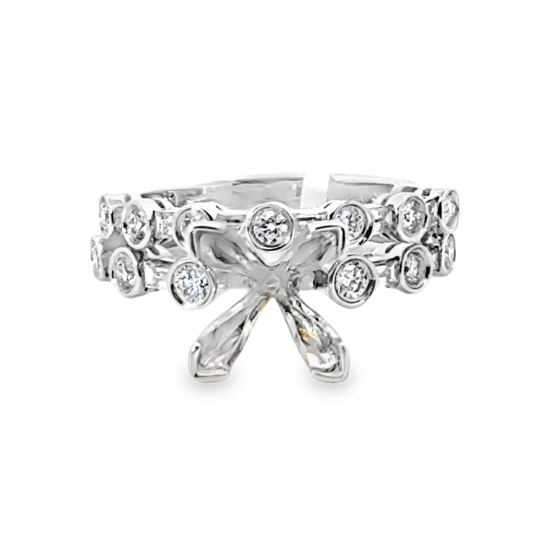 18kt White Gold Natural Diamond Wedding Ring Set (0.92ct)