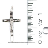 18kt White Gold Italian Made Crucifix Pendant (2.05g)