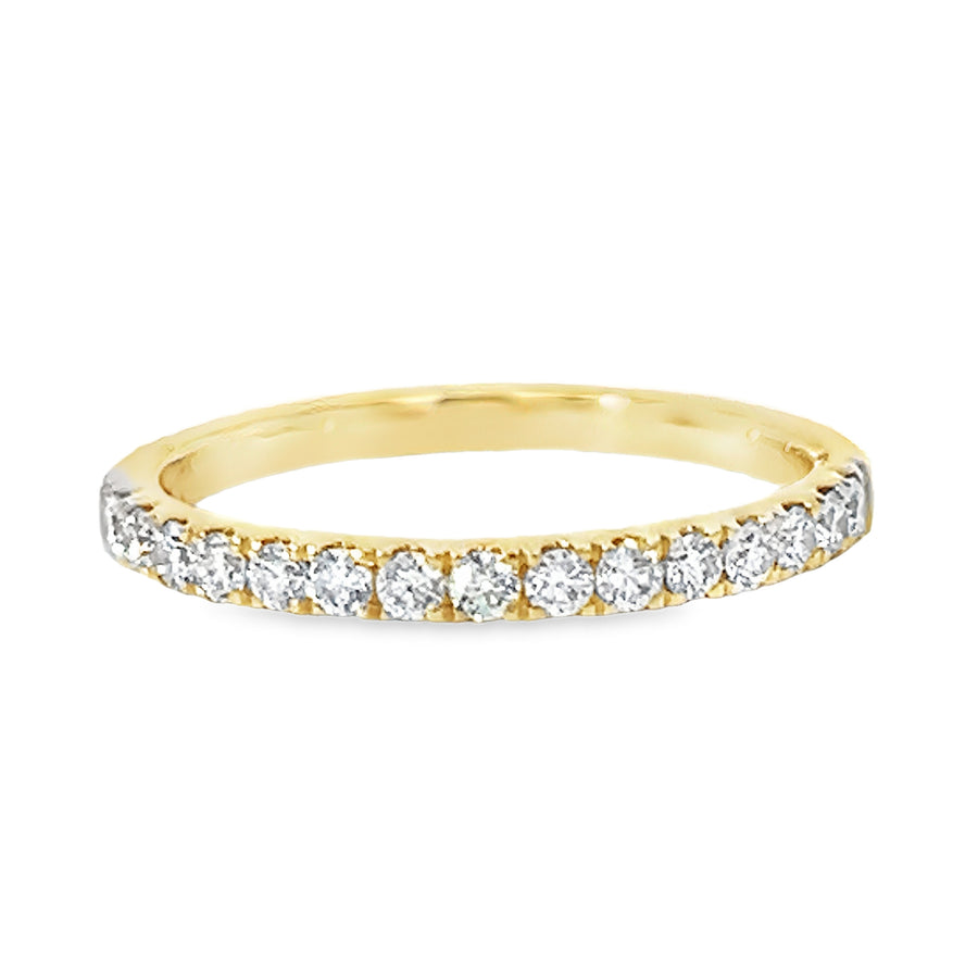 18kt Yellow Gold Diamond Prong Set Wedding Ring (0.34ct)