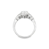 18kt White Gold Natural Pear Diamond Engagement Ring (1.62ct)