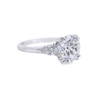 18kt White Gold Lab-Grown Round & Pear Diamonds Engagement Ring (3.08ct)