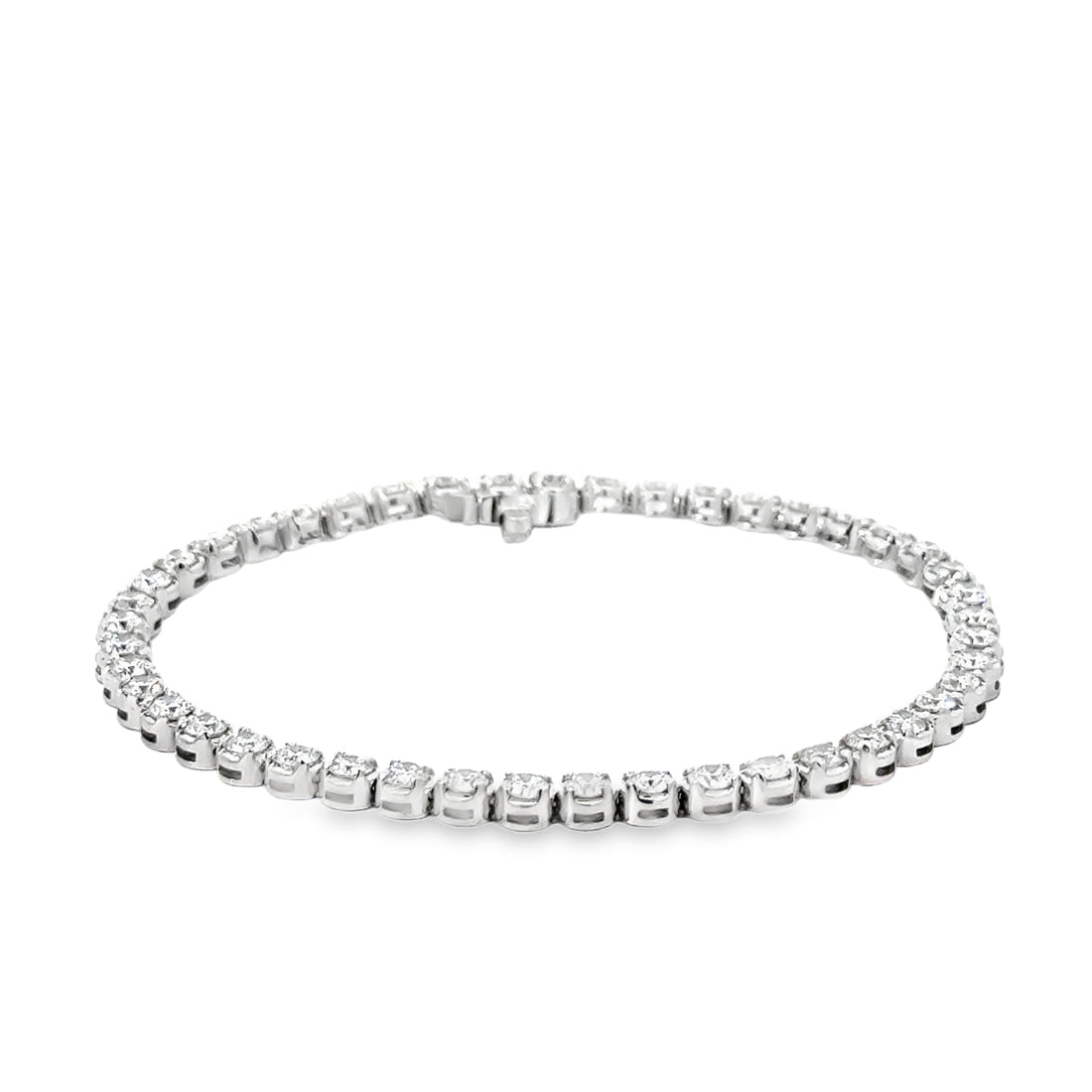 14kt White Gold Lab-Grown Diamond Tennis Bracelet (4.74ct)