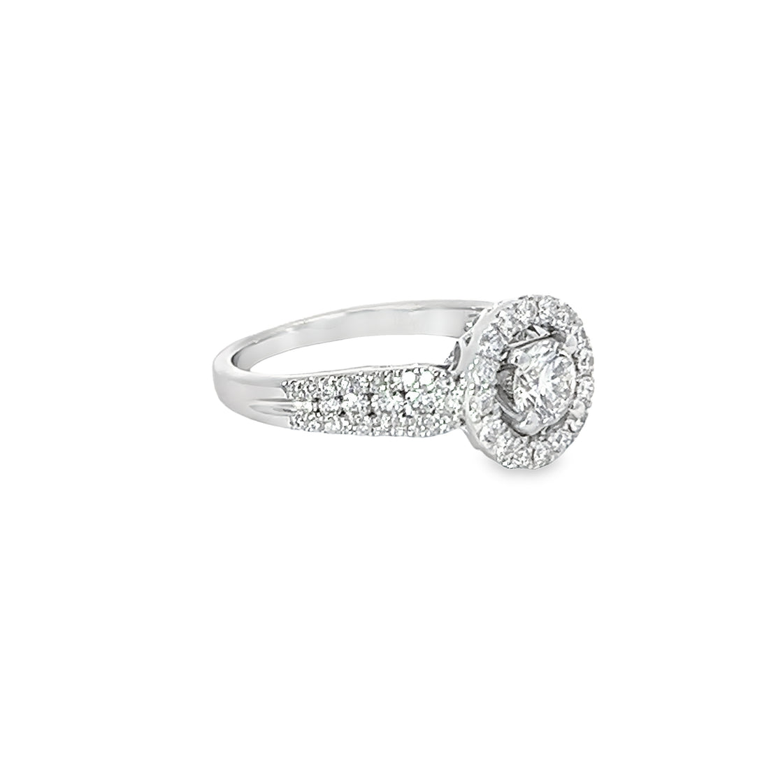 18K White Gold Lab-Grown Diamond Engagement Ring (.52ct)