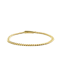 14K Yellow Gold 7" 3.5mm Curb Bracelet (7.43g)