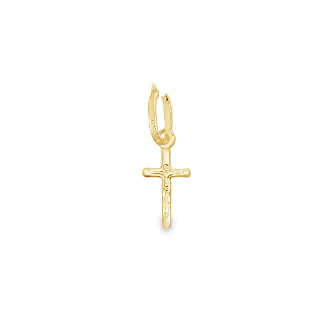 14kt Yellow Gold Italian Made Crucifix Charm (.42g)