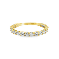 14kt Yellow Gold Lab-Grown Round Diamond Shared Prong Wedding Ring (1.00ct)