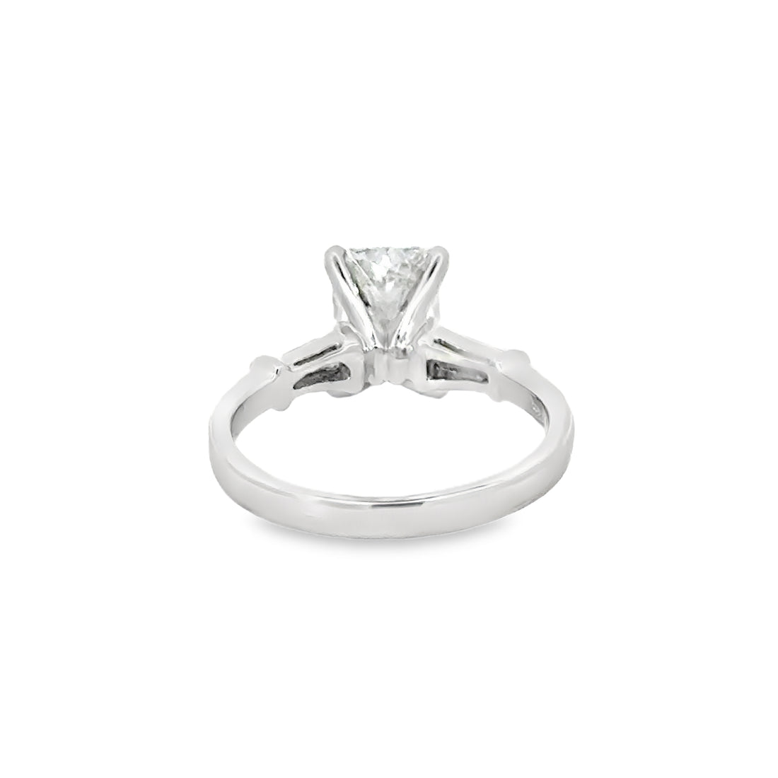 Platinum White Gold Lab-Grown Radiant Diamond Engagement Ring (2.82ct)