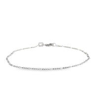 14K White Gold 7" 1.51mm Figaro Bracelet (1.09g)