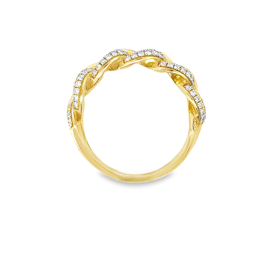 18kt Yellow Gold Natural Diamond Ring (0.46ct)