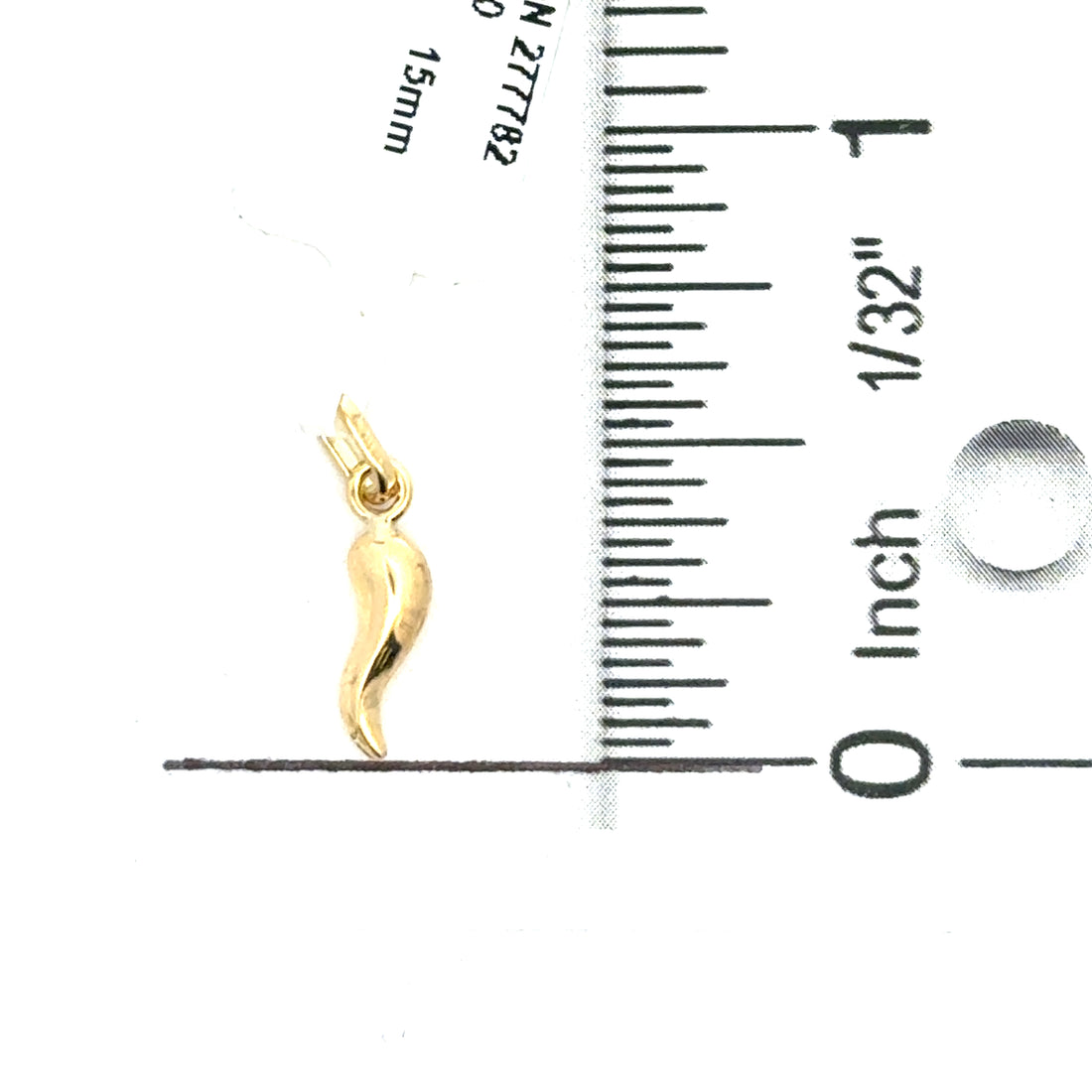 18kt Yellow Gold Horn Pendant