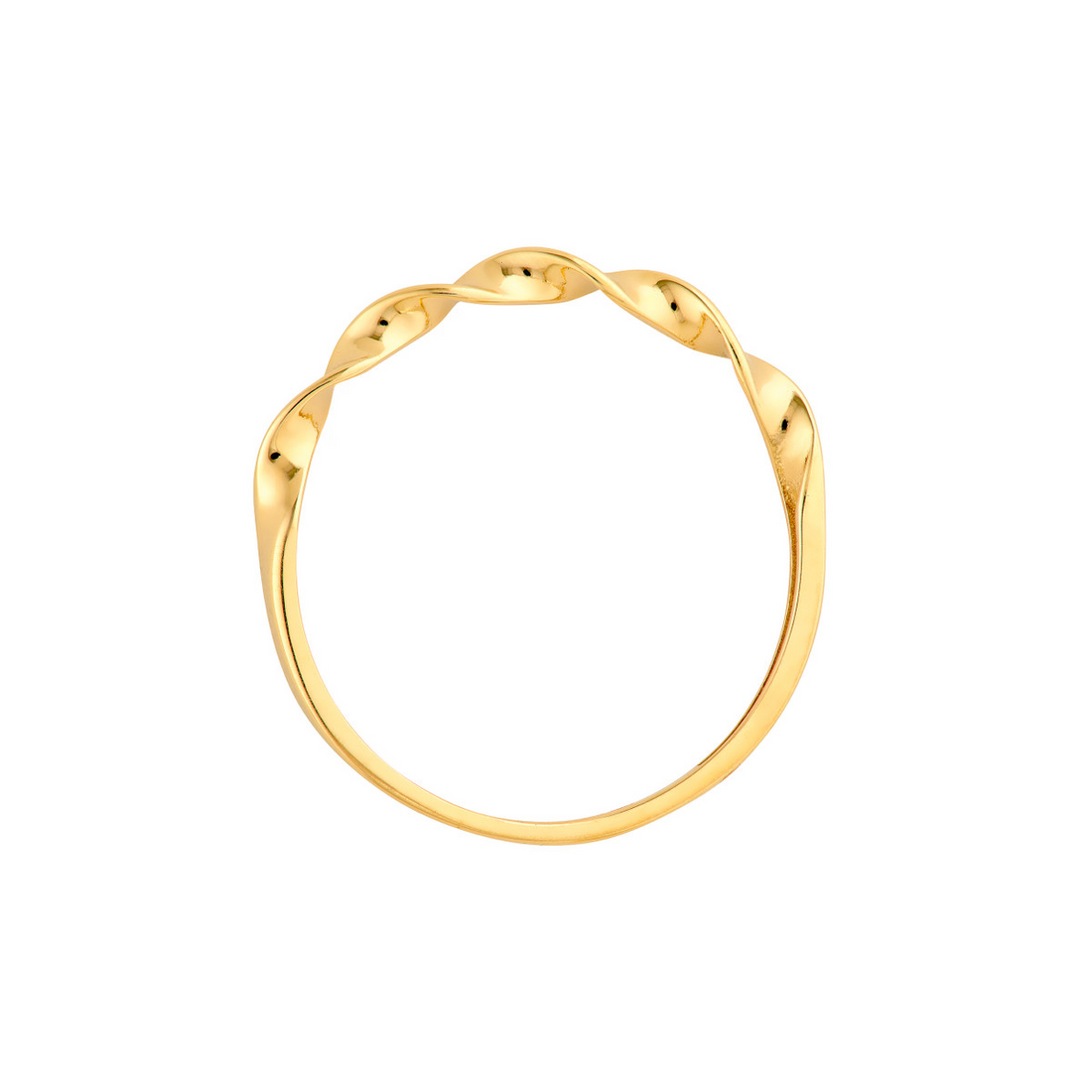 14kt Yellow Gold Twist Fashion Ring (.8g)