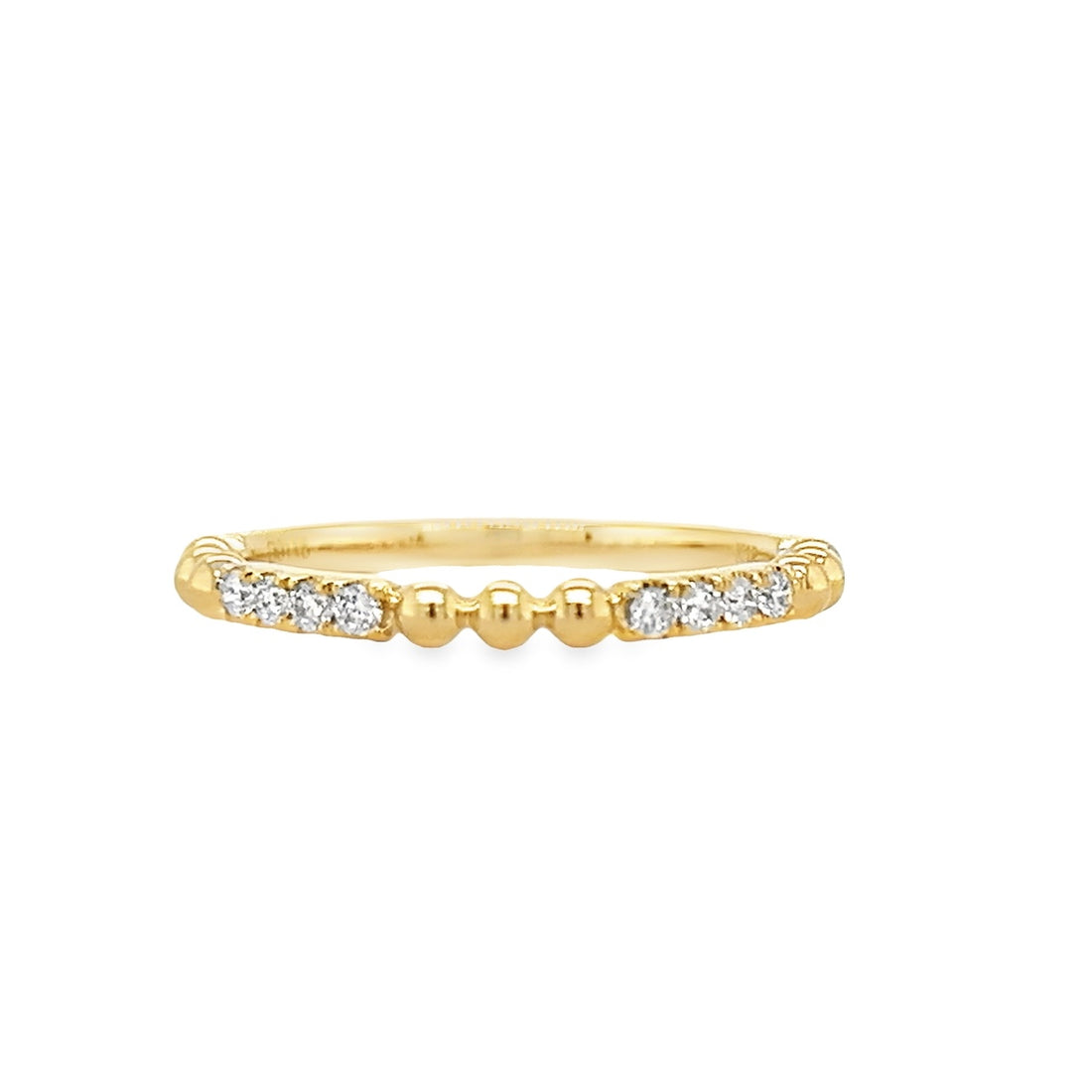 18kt Yellow Gold Diamond Prong Set Ring (0.12ct)